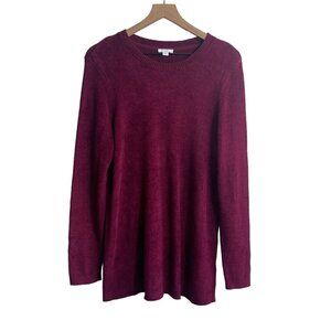 J. Jill Maroon Sweater – Size M – Super Soft Knit – Excellent Condition